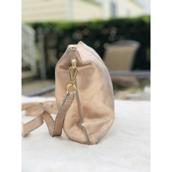 Aimee Kestenberg Pink Crossbody Bag Glossy Leather - Picture 2 of 5